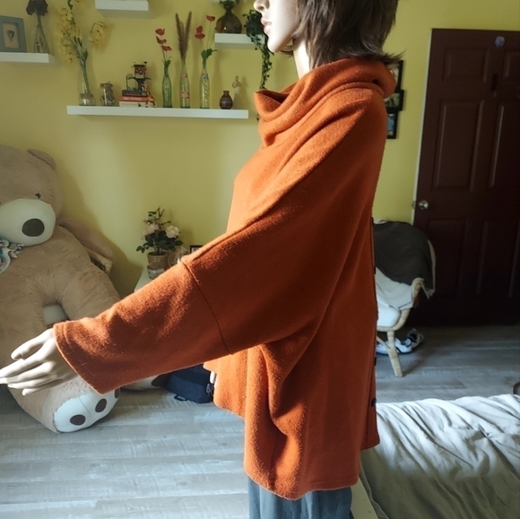 Boho Chic Cowl Neck Oversized Sweater - Picture 5 of 14